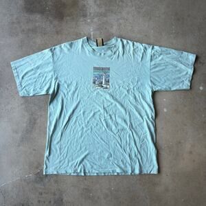 VINTAGE 90S OREGON COAST LIGHTHOUSE T-SHIRT NATUREGRAPHIC SINGLE STITCH MENS XL
